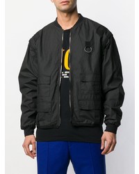 Blouson aviateur noir Gucci