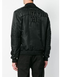 Blouson aviateur noir Philipp Plein