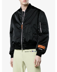 Blouson aviateur noir Heron Preston