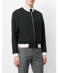 Blouson aviateur noir Thom Browne