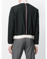 Blouson aviateur noir Thom Browne