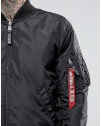 Blouson aviateur noir Alpha Industries