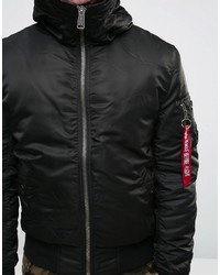 Blouson aviateur noir Alpha Industries