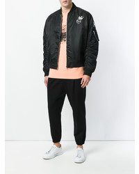 Blouson aviateur noir McQ Alexander McQueen