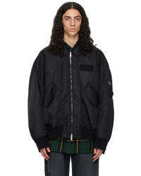 Blouson aviateur noir Mastermind World