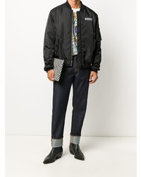 Blouson aviateur noir Moschino