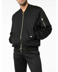 Blouson aviateur noir Moschino