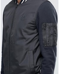 Blouson aviateur noir Converse