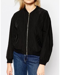 Blouson aviateur noir Monki