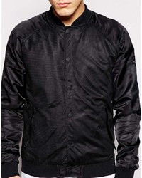 Blouson aviateur noir Solid