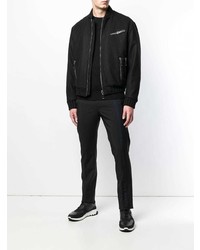 Blouson aviateur noir Les Hommes