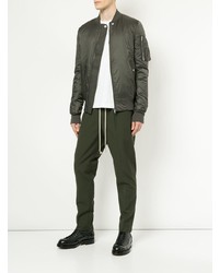 Blouson aviateur noir Rick Owens