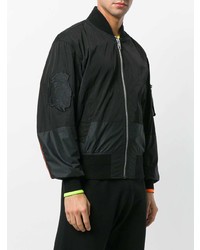 Blouson aviateur noir Versus