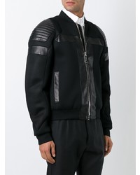 Blouson aviateur noir Les Hommes