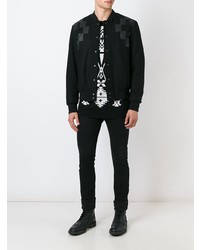 Blouson aviateur noir Marcelo Burlon County of Milan