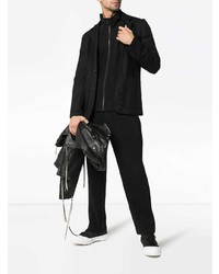 Blouson aviateur noir Homme Plissé Issey Miyake