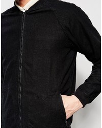 Blouson aviateur noir Pull&Bear