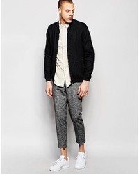 Blouson aviateur noir Pull&Bear