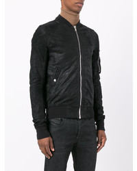 Blouson aviateur noir Rick Owens