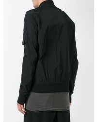 Blouson aviateur noir Rick Owens