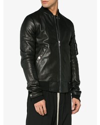 Blouson aviateur noir Rick Owens