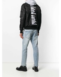 Blouson aviateur noir Philipp Plein