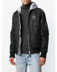 Blouson aviateur noir Philipp Plein