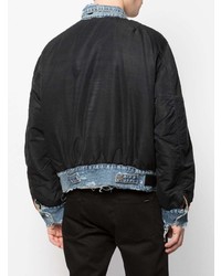 Blouson aviateur noir Amiri