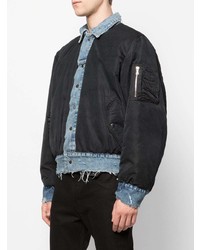 Blouson aviateur noir Amiri