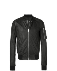 Blouson aviateur noir Rick Owens