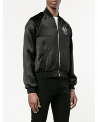 Blouson aviateur noir Saint Laurent