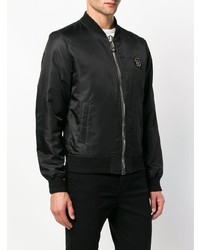 Blouson aviateur noir Philipp Plein