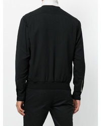 Blouson aviateur noir Lanvin