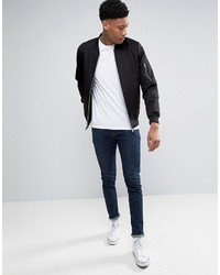 Blouson aviateur noir Asos