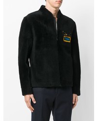 Blouson aviateur noir Fendi