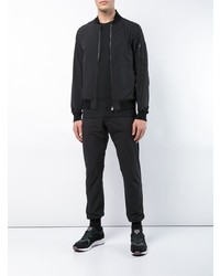 Blouson aviateur noir Engineered For Motion