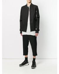 Blouson aviateur noir Rick Owens