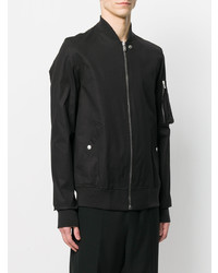 Blouson aviateur noir Rick Owens