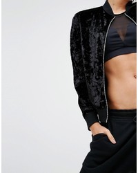 Blouson aviateur noir Missguided