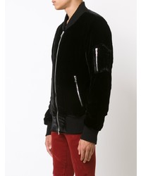 Blouson aviateur noir Amiri