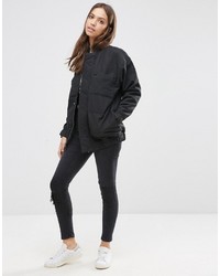 Blouson aviateur noir WÅVEN