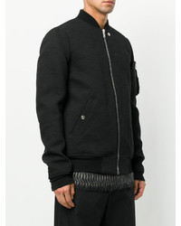 Blouson aviateur noir Rick Owens