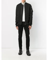 Blouson aviateur noir Rick Owens