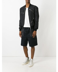 Blouson aviateur noir Les Hommes Urban