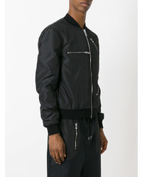 Blouson aviateur noir Les Hommes Urban