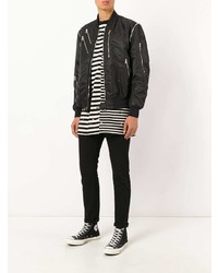 Blouson aviateur noir Moncler