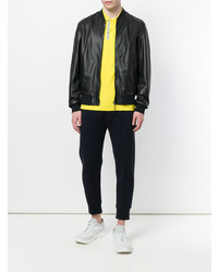 Blouson aviateur noir Dirk Bikkembergs