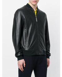 Blouson aviateur noir Dirk Bikkembergs