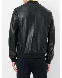 Blouson aviateur noir Dirk Bikkembergs