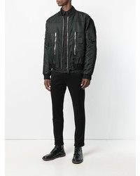 Blouson aviateur noir Les Hommes